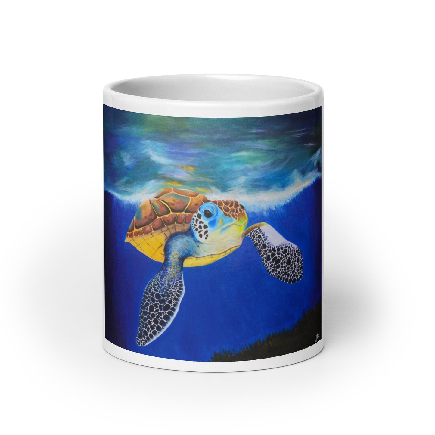 Ocean Explorer - White glossy mug